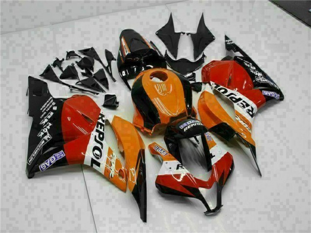 Orange Repsol Carénage Moto Honda CBR 600 RR 09-12 Orange Repsol Carénage Moto Honda CBR 600 RR 09-12