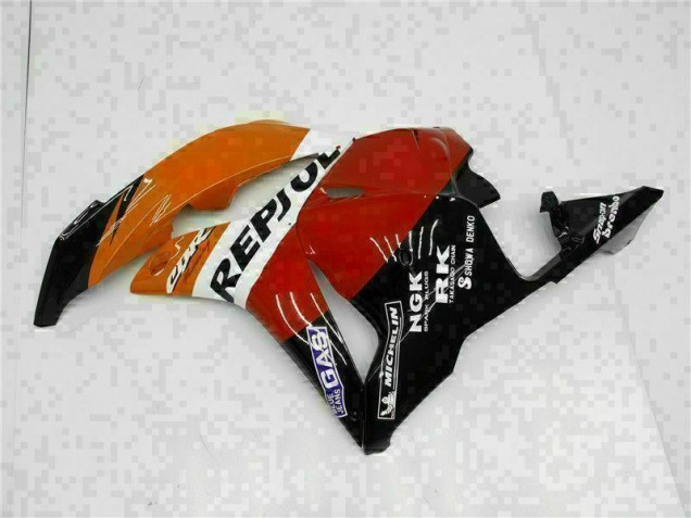 Orange Repsol Carénage Moto Honda CBR 600 RR 09-12 Orange Repsol Carénage Moto Honda CBR 600 RR 09-12
