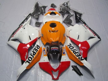 Orange Rouge Blanc Repsol Carénage Moto Honda CBR 600 RR 09-12