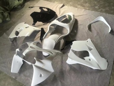 Pure Blanc Noir Brillant Carénage Moto Kawasaki ZX9R 00-01