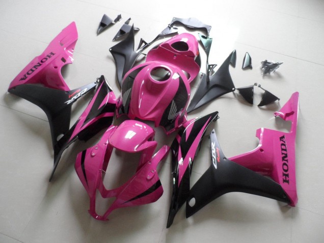 Rose Noir Carénage Moto Honda CBR 600 RR 07-08 Rose Noir Carénage Moto Honda CBR 600 RR 07-08