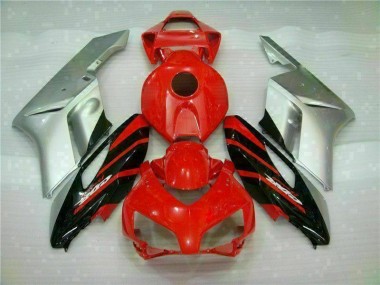 Rouge Argent Carénage Moto Honda CBR 1000 RR 04-05