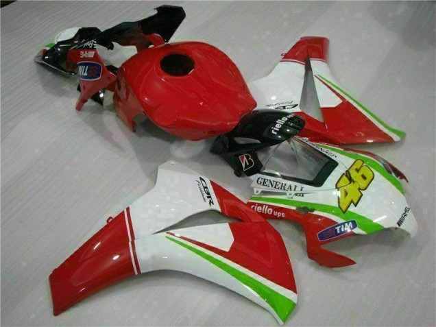 Rouge Blanc Carénage Moto Honda CBR 1000 RR 08-11 Rouge Blanc Carénage Moto Honda CBR 1000 RR 08-11