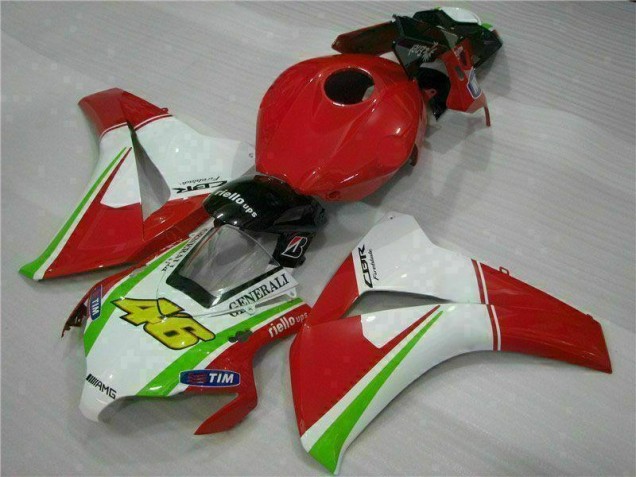 Rouge Blanc Carénage Moto Honda CBR 1000 RR 08-11 Rouge Blanc Carénage Moto Honda CBR 1000 RR 08-11