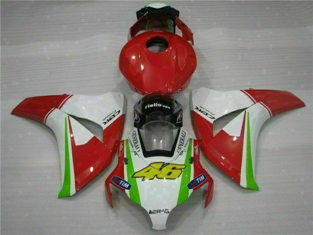 Rouge Blanc Carénage Moto Honda CBR 1000 RR 08-11 Rouge Blanc Carénage Moto Honda CBR 1000 RR 08-11