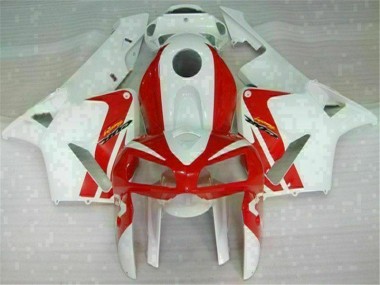 Rouge Blanc Carénage Moto Honda CBR 600 RR 05-06