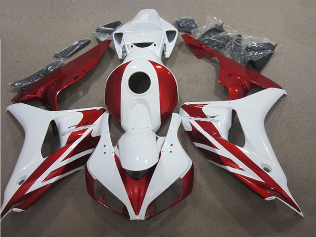 Rouge Blanc Carénages Moto Honda CBR 1000 RR 06-07 Rouge Blanc Carénages Moto Honda CBR 1000 RR 06-07