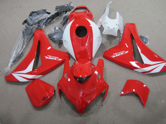 Rouge Blanc Fireblade Carénage Moto Honda CBR 1000 RR 08-11 Rouge Blanc Fireblade Carénage Moto Honda CBR 1000 RR 08-11