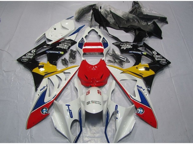 Rouge Blanc Jaune Carénage Moto BMW S1000RR 09-14 Rouge Blanc Jaune Carénage Moto BMW S1000RR 09-14