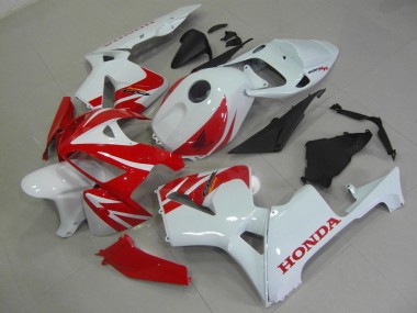 Rouge Blanc Kit Carénages Motos Complet Honda CBR 600 RR 05-06