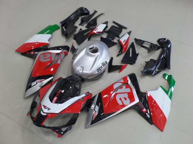 Rouge Blanc Noir Carénage Moto Aprilia RS 125 06-11 Rouge Blanc Noir Carénage Moto Aprilia RS 125 06-11
