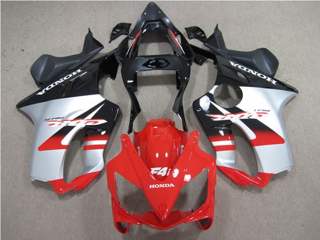 Rouge Blanc Noir Carénage Moto Honda CBR 600 F4i 01-03 Rouge Blanc Noir Carénage Moto Honda CBR 600 F4i 01-03