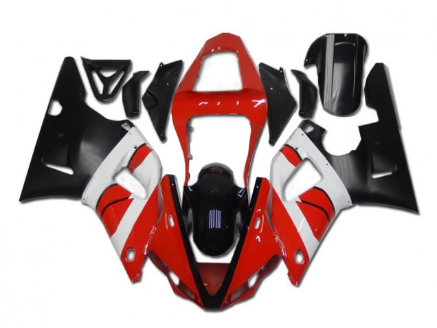 Rouge Blanc Noir Carénage Moto Yamaha R1 00-01 Rouge Blanc Noir Carénage Moto Yamaha R1 00-01