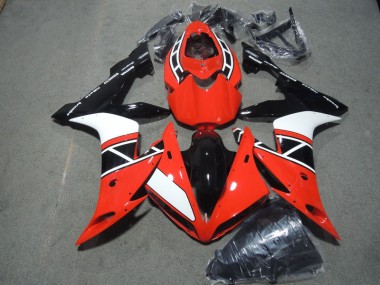 Rouge Blanc Noir Carénages Moto Yamaha R1 04-06