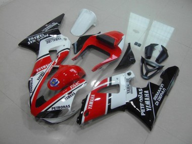 Rouge Blanc Yamalube Carénage Moto Yamaha R1 00-01