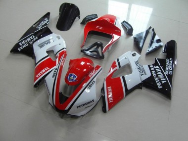 Rouge Blanc Yamalube Courses Carénage Moto Yamaha R1 00-01