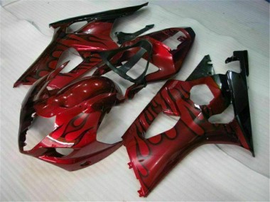 Rouge Carénage Moto Suzuki GSXR 1000 K3 03-04