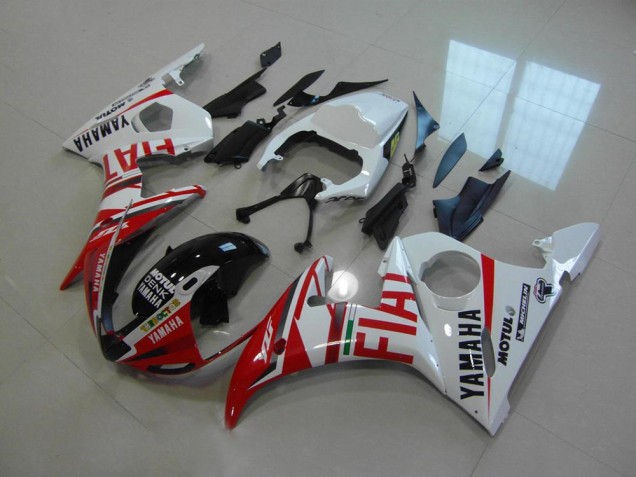 Rouge Fiat Carénage Moto Yamaha R6 03-05