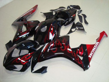 Rouge Flamme Carénage Moto Honda CBR 1000 RR 06-07