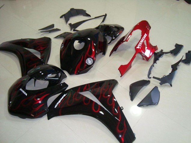 Rouge Flamme Courses Carénage Moto Honda CBR 1000 RR 08-11 Rouge Flamme Courses Carénage Moto Honda CBR 1000 RR 08-11