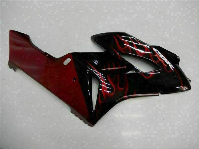 Rouge Flamme Noir Carénage Moto Honda CBR 1000 RR 04-05 Rouge Flamme Noir Carénage Moto Honda CBR 1000 RR 04-05