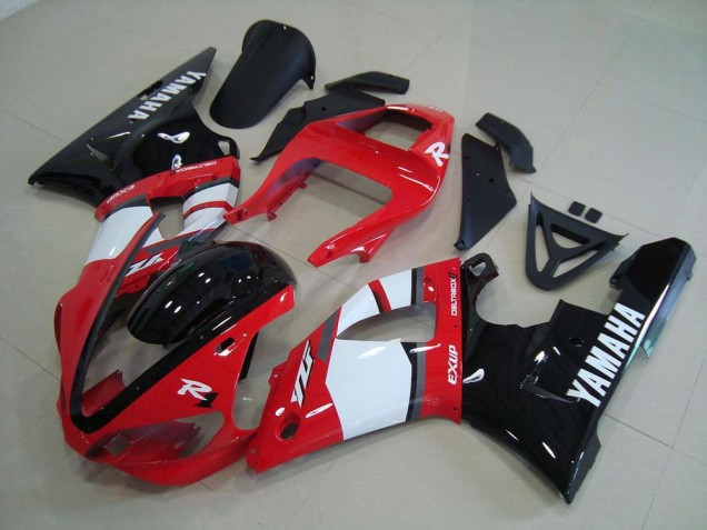 Rouge Noir Blanc Carénage Moto Yamaha R1 00-01