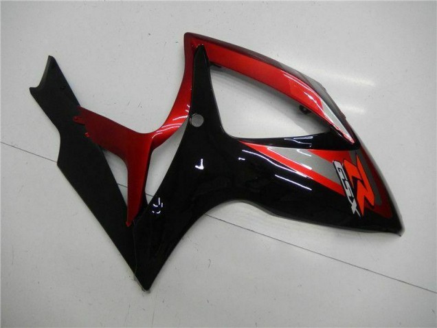 Rouge Noir Carénage Moto Suzuki GSXR 600 / 750 K6 06-07 Rouge Noir Carénage Moto Suzuki GSXR 600 / 750 K6 06-07