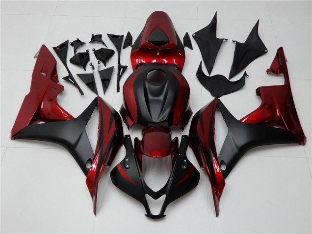 Rouge Noir Carénages Moto Honda CBR 600 RR 07-08 Rouge Noir Carénages Moto Honda CBR 600 RR 07-08