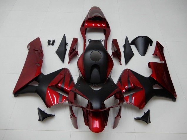 Rouge Noir Carrosserie Moto Honda CBR 600 RR 03-04 Rouge Noir Carrosserie Moto Honda CBR 600 RR 03-04