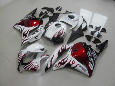 Rouge Noir Flamme Carénage Moto Honda CBR 600 RR 09-12