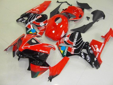 Rouge Noir Jomo Carénage Moto Honda CBR 600 RR 05-06