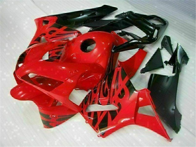 Rouge Noir Kit Carénages Motos Complet Honda CBR 600 RR 03-04 Rouge Noir Kit Carénages Motos Complet Honda CBR 600 RR 03-04