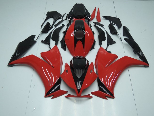 Rouge Noir avec No Décalque Carénage Moto Honda CBR 1000 RR 12-16 Rouge Noir avec No Décalque Carénage Moto Honda CBR 1000 RR 12-16