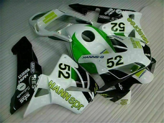 Vert Blanc Noir Carénage Moto Honda CBR 600 RR 03-04 Vert Blanc Noir Carénage Moto Honda CBR 600 RR 03-04