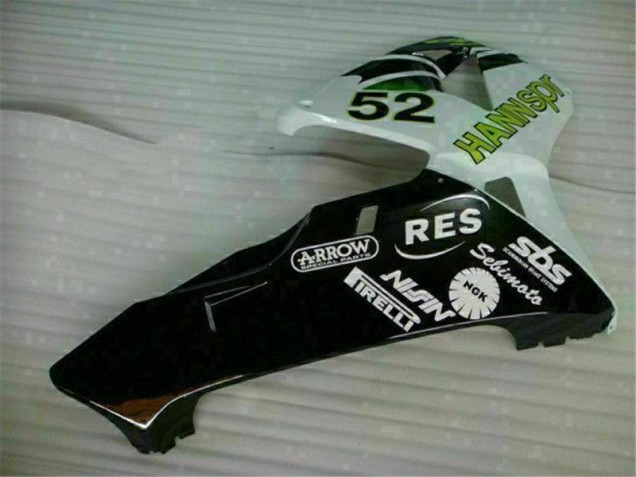 Vert Blanc Noir Carénage Moto Honda CBR 600 RR 03-04 Vert Blanc Noir Carénage Moto Honda CBR 600 RR 03-04