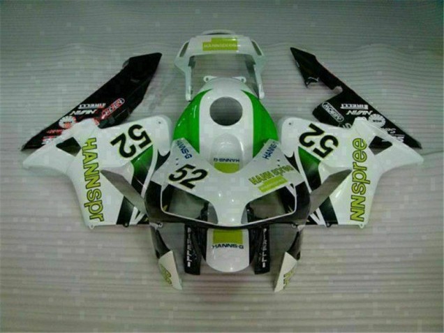 Vert Blanc Noir Carénage Moto Honda CBR 600 RR 03-04 Vert Blanc Noir Carénage Moto Honda CBR 600 RR 03-04