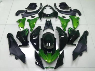 Vert Noir Carénage Moto Kawasaki Z800 13-16