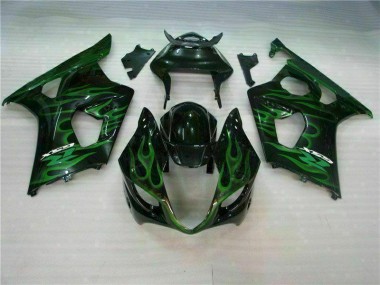 Vert Noir Carénage Moto Suzuki GSXR 1000 K3 03-04