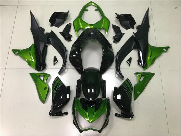Vert Noir Carénages Moto Kawasaki Z800 13-16
