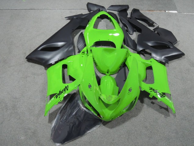 Vert Noir Ninja 636 Carénage Moto Kawasaki ZX6R 05-06