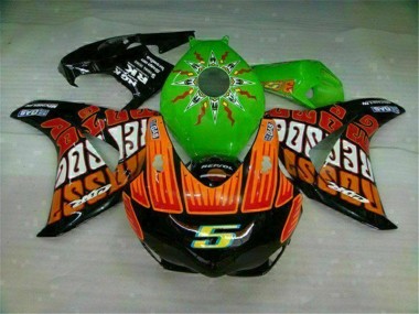 Vert Orange Carénage Moto Honda CBR 1000 RR 08-11